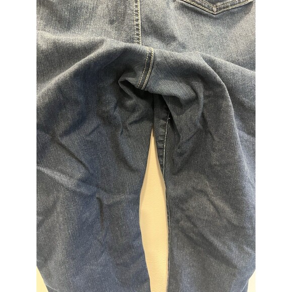 Torrid Bombshell Skinny Crop Capri Size 24 Blue Jean Distressed EUC - Picture 5 of 11